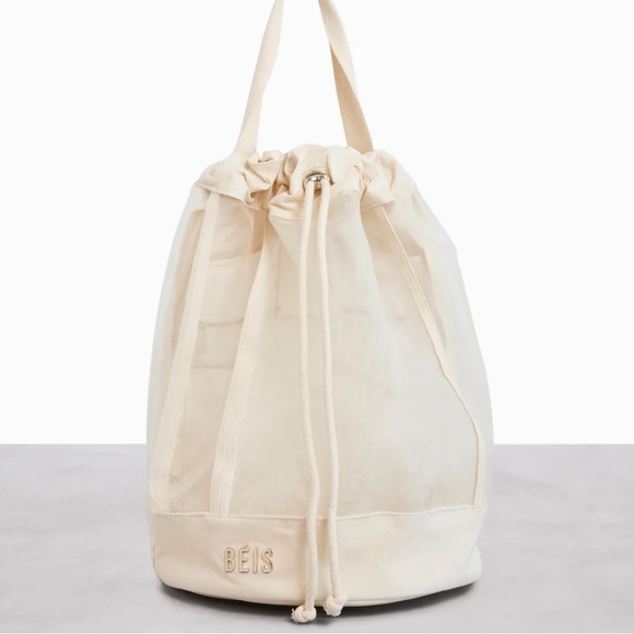 BEIS Handbags - Beis High-Brid Backpack Beige